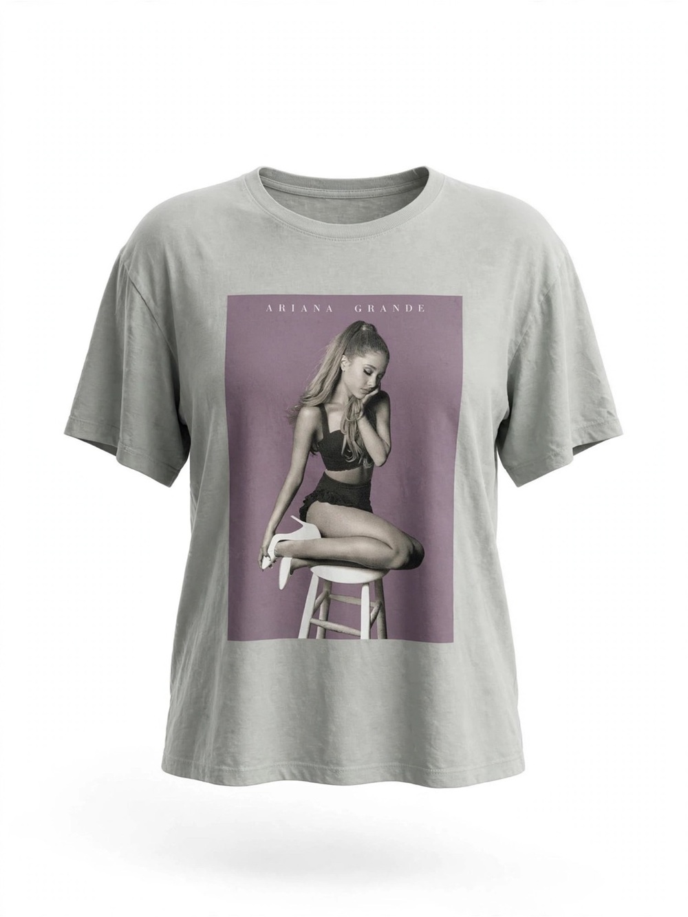 Ariana Grande Stool Graphic Tee - Purple Box - Size L - Bravado Official 2023